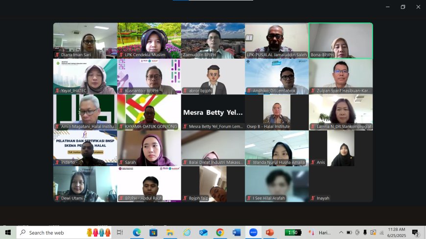 Deputi Pembinaan dan Pengawasan JPH Selenggarakan Forum Konsultasi Publik secara Daring Bahas Draft Standar LPK Jaminan Produk Hala